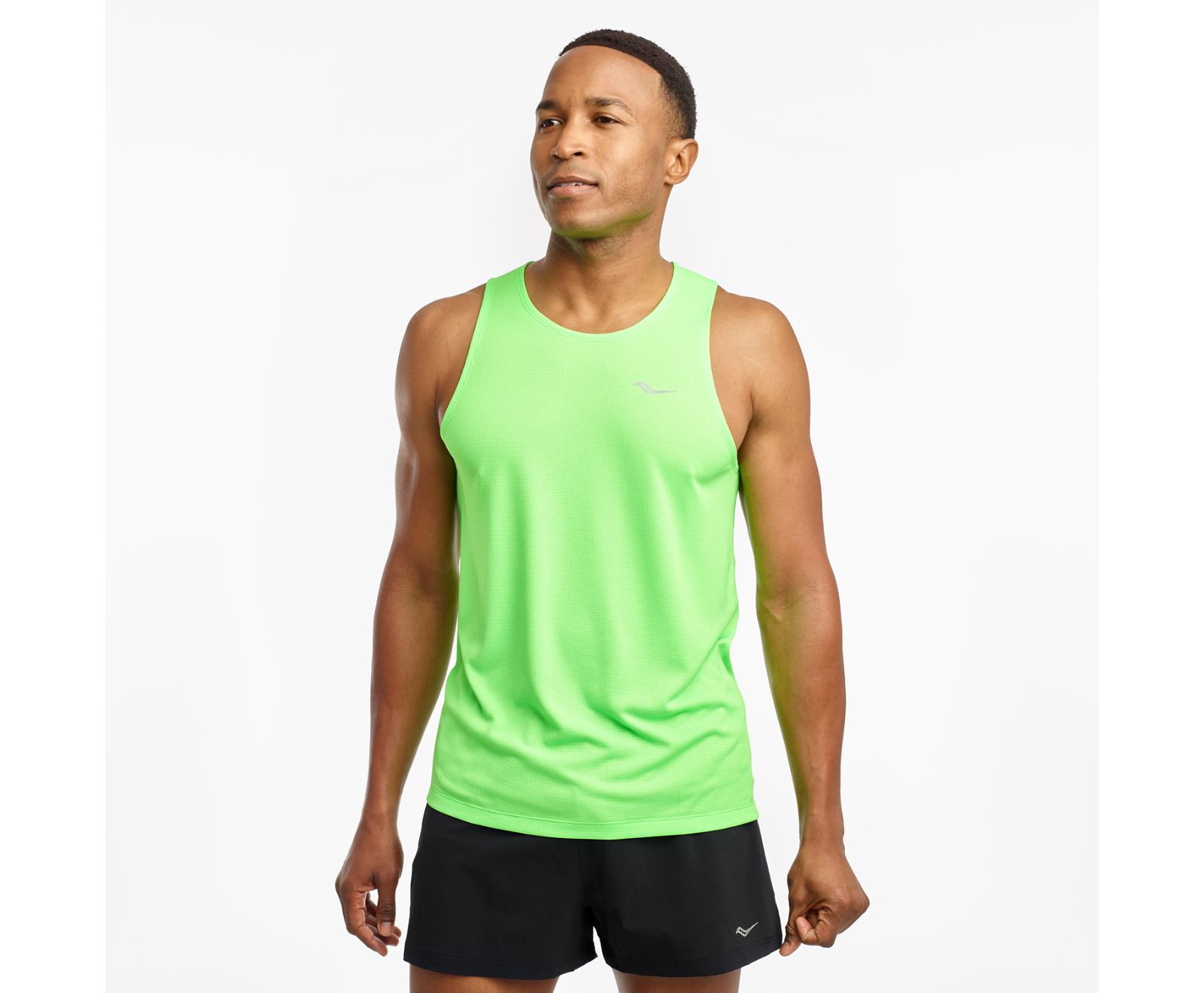 Saucony Stopwatch Singlet Men's Tanks Light Green | AU 669LISH